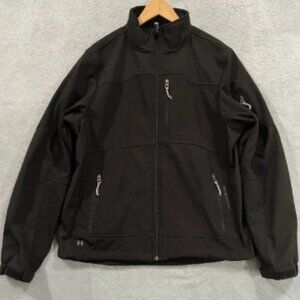 Black Diamond Performance Jacket Men's Medium Black High Collar Water-Resistant